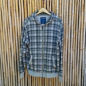 ***SEE COMMENTS*** ANCHORBLUE Plaid Hoodie Zip XL